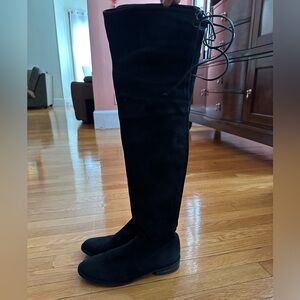 Stuart Weitzman Lowland Black Suede 5.5